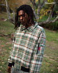 PLAID BOMBER JACKET
