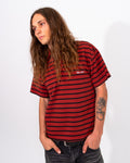 RED STRIPED POLO