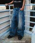 DENIM + KNIT BUNDLE (MACHINE DENIM + BLUE KNIT HOODIE)