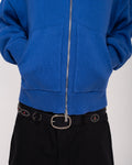 BLUE KNIT HOODIE