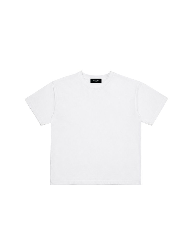 BLANK GRAY TEE WHITE