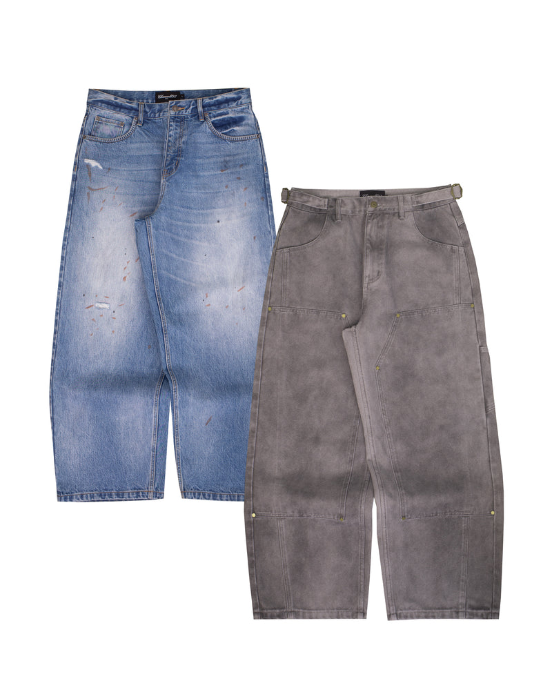 CEMENT DENIM & TOP STITCH DENIM BUNDLE