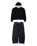 DENIM + ZIP BUNDLE (PREMIUM RAW INDIGO + THERMAL ZIP UP)
