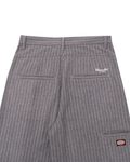 PLEATED TROUSER (PINSTRIPE) (GRAY)