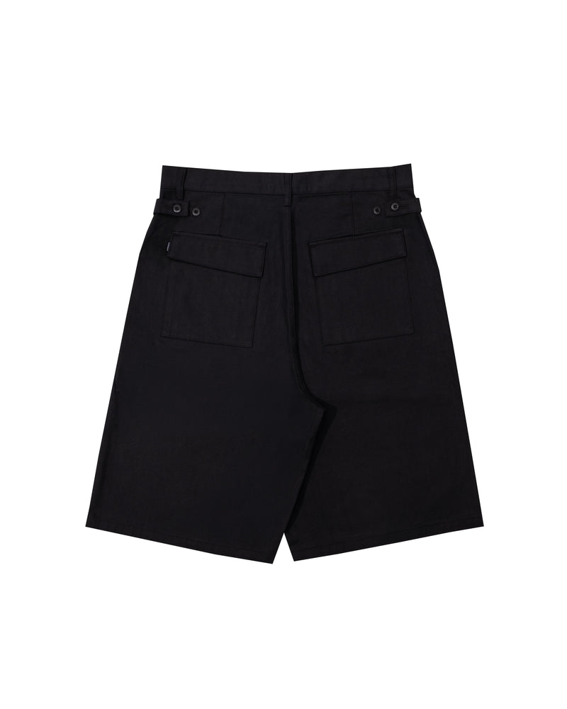 HARRINGBONE SHORTS BLACK