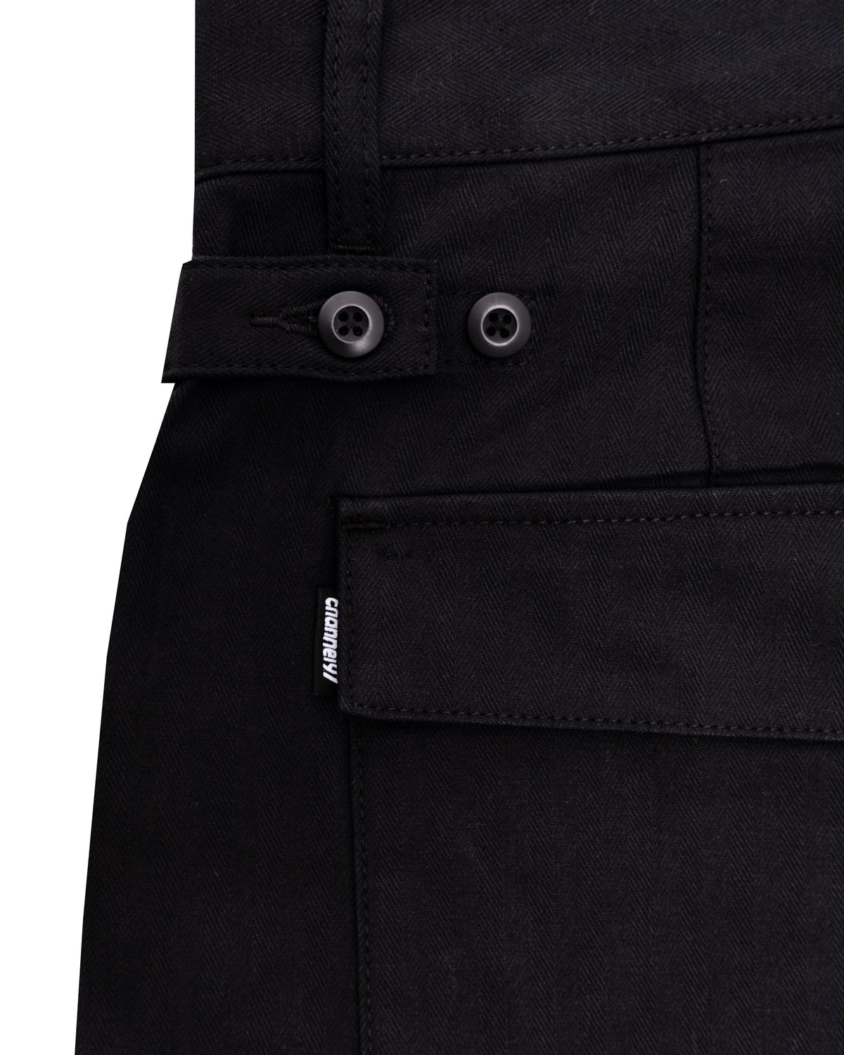 HARRINGBONE SHORTS BLACK