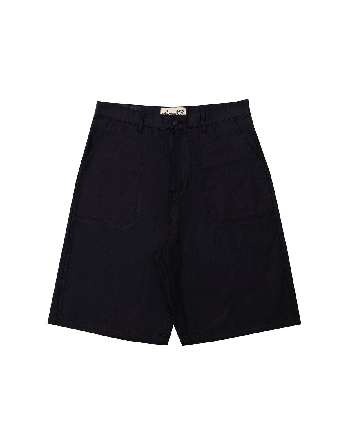 HARRINGBONE SHORTS BLACK
