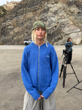 BLUE KNIT HOODIE