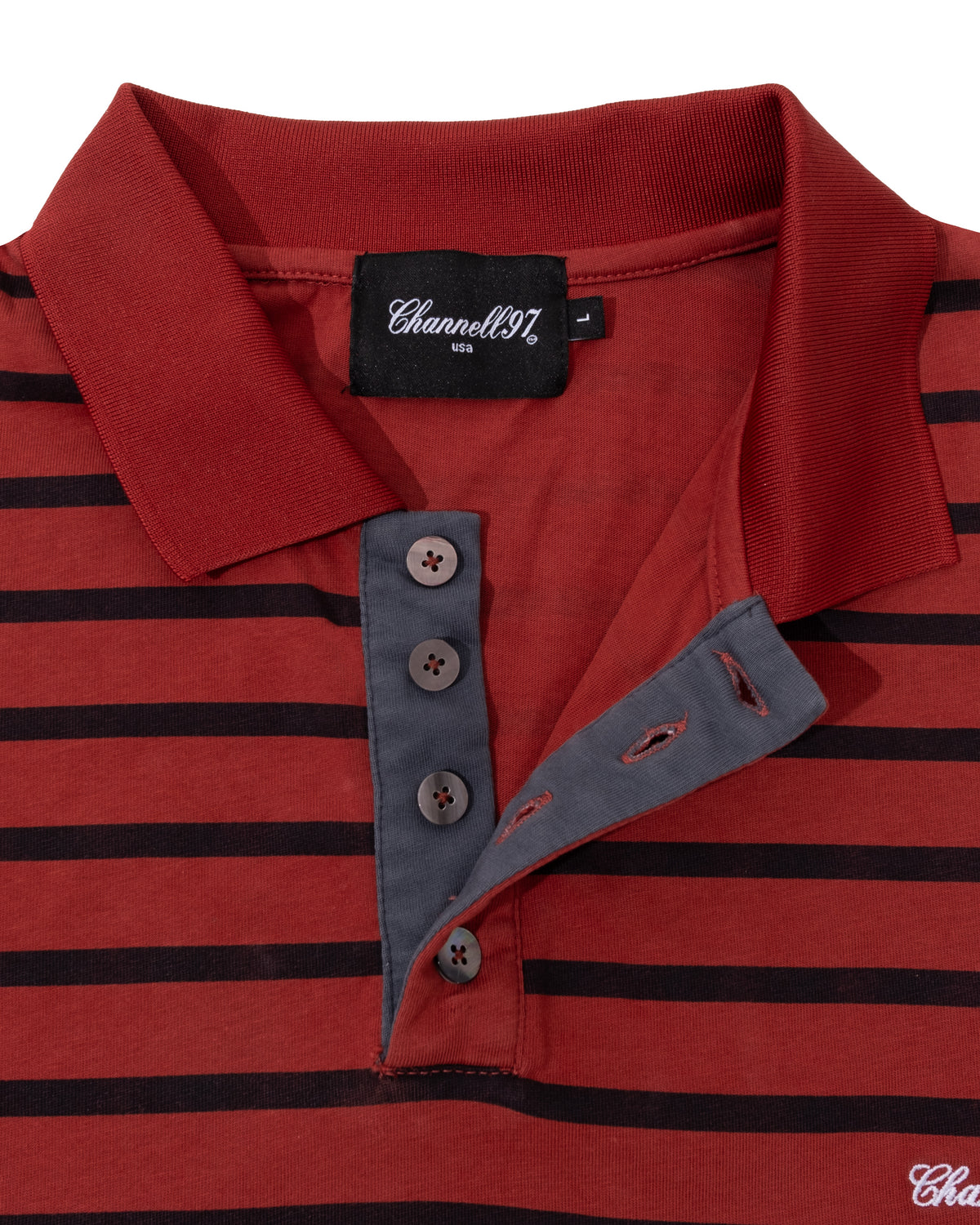 RED STRIPED POLO
