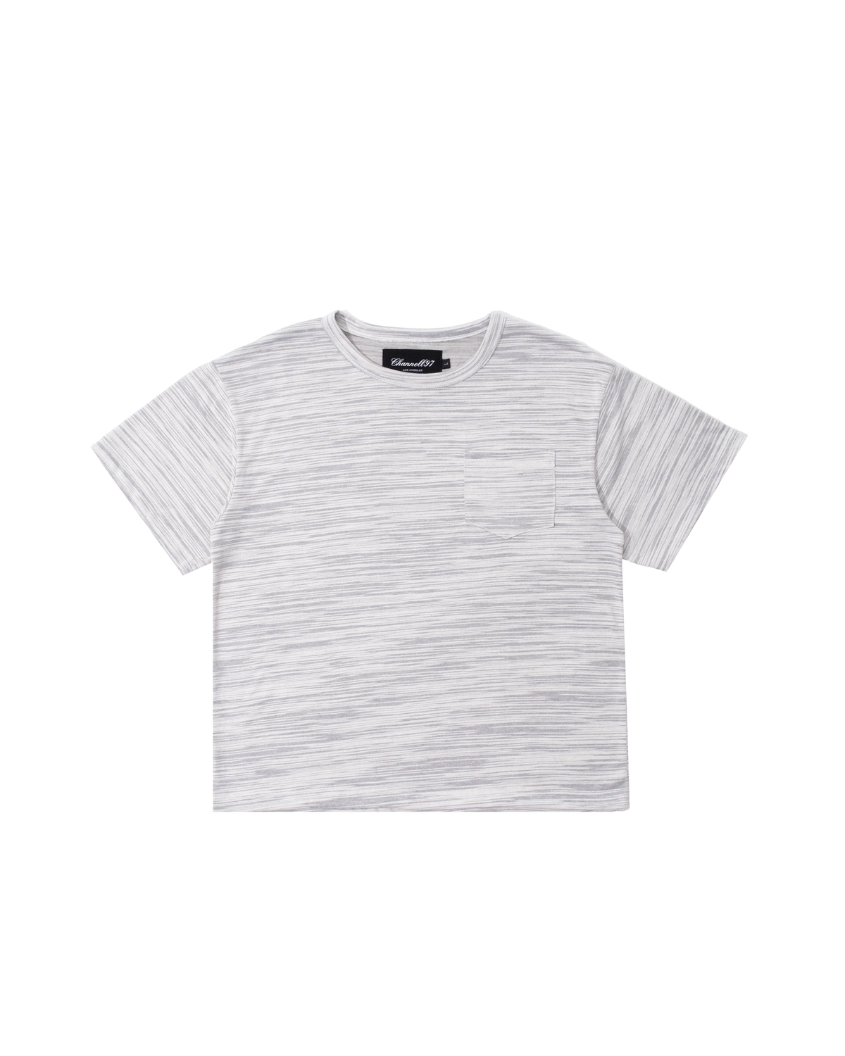 STRIPED SLUB TEE WHITE