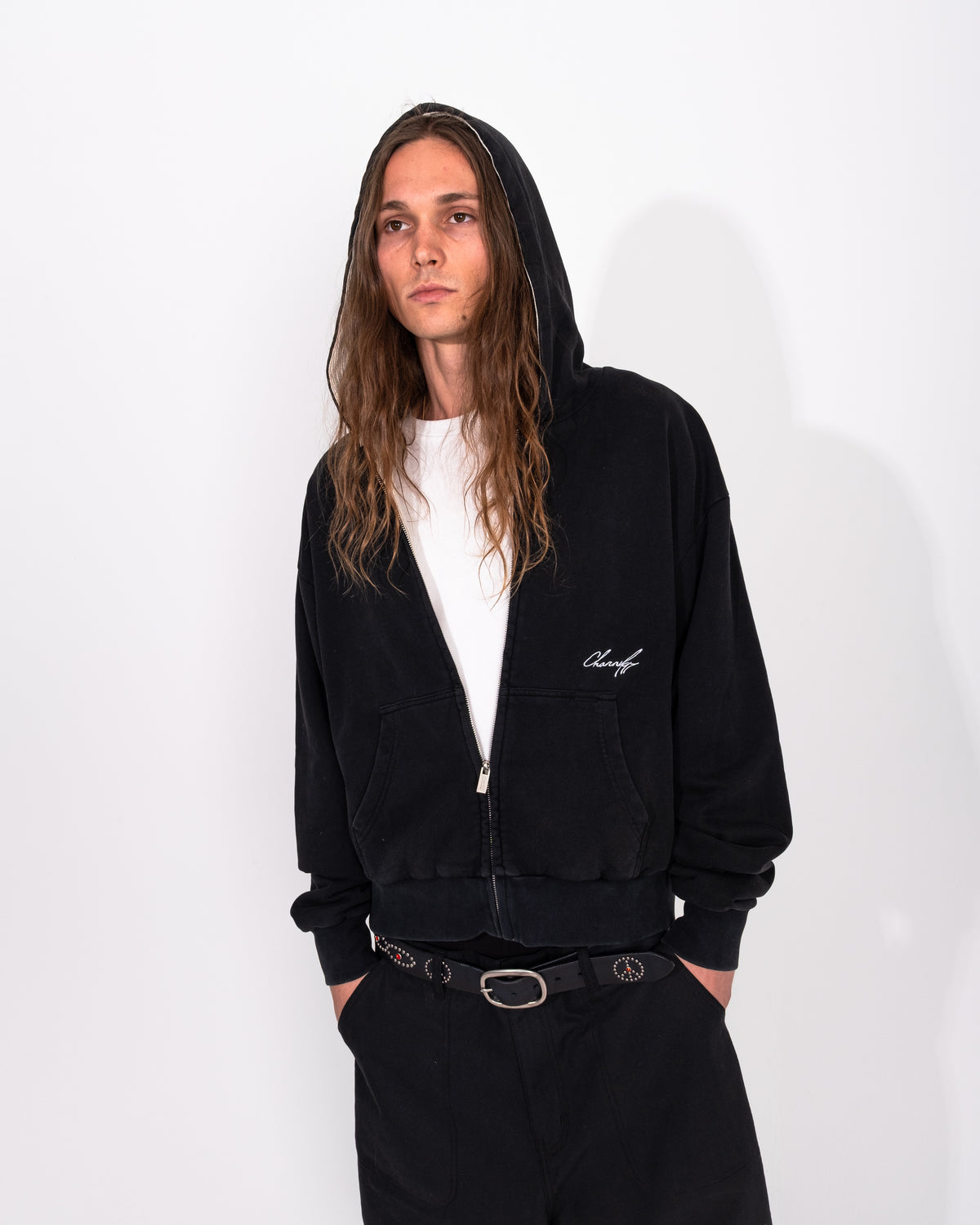 BLACK THERMAL LINED ZIP UP
