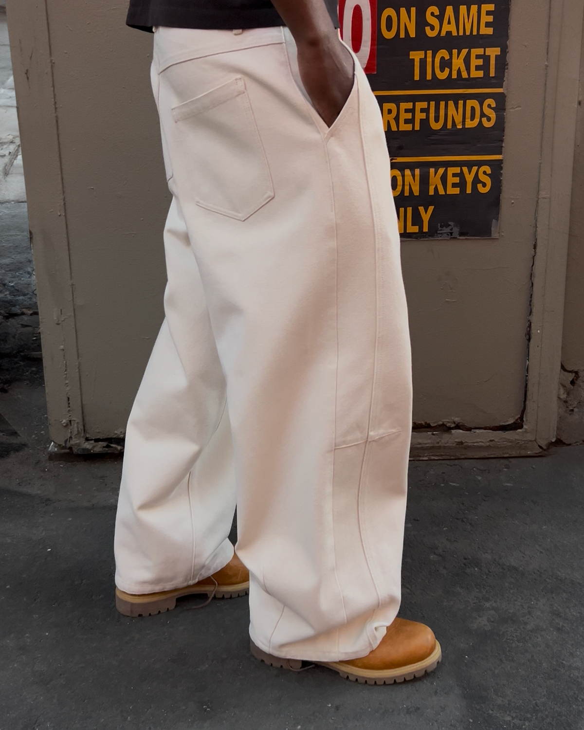 CANVAS PANT CREME (pre order)