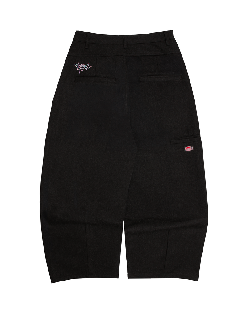 PLEATED TROUSER (BLACK)