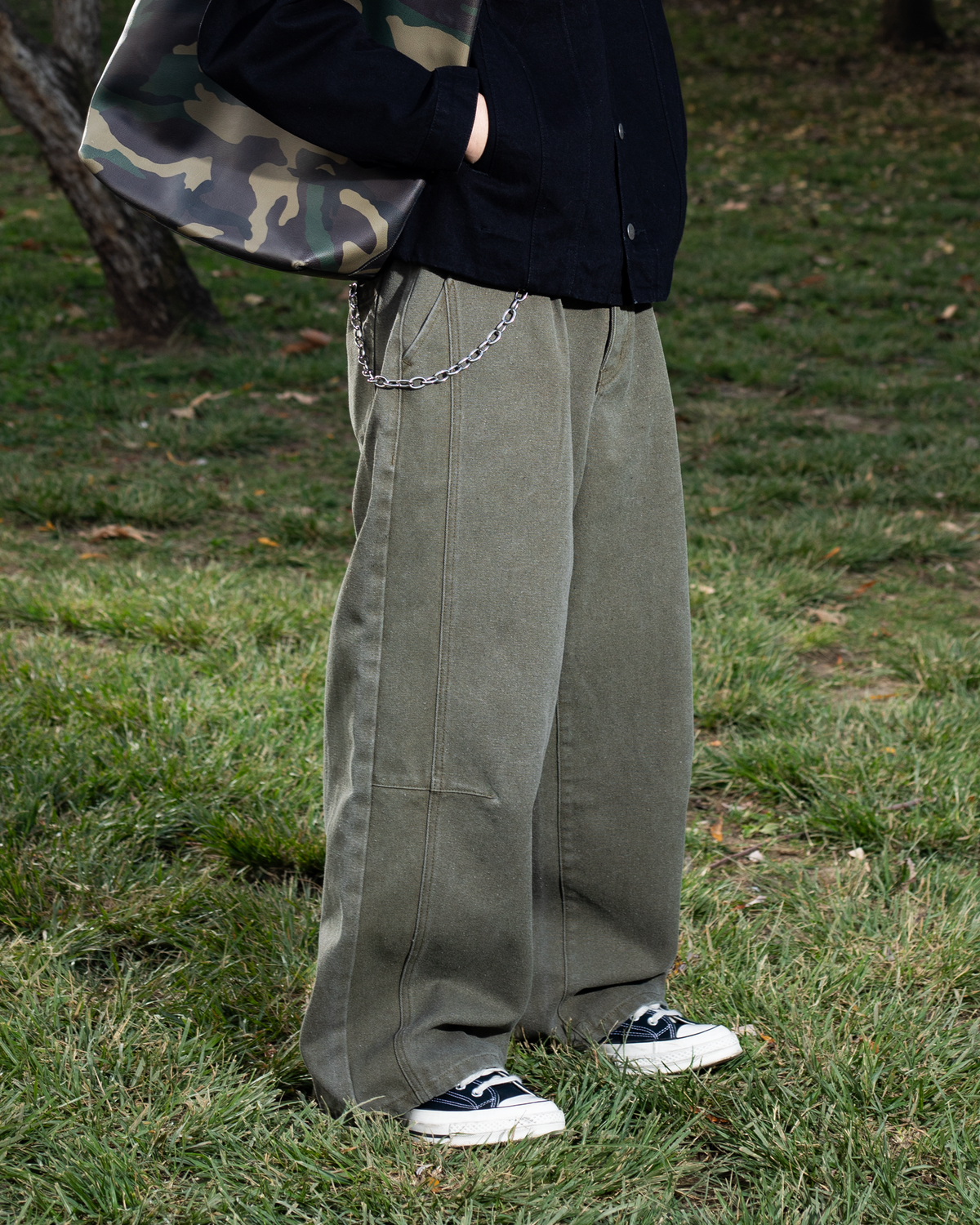 CANVAS PANT FOREST GREEN