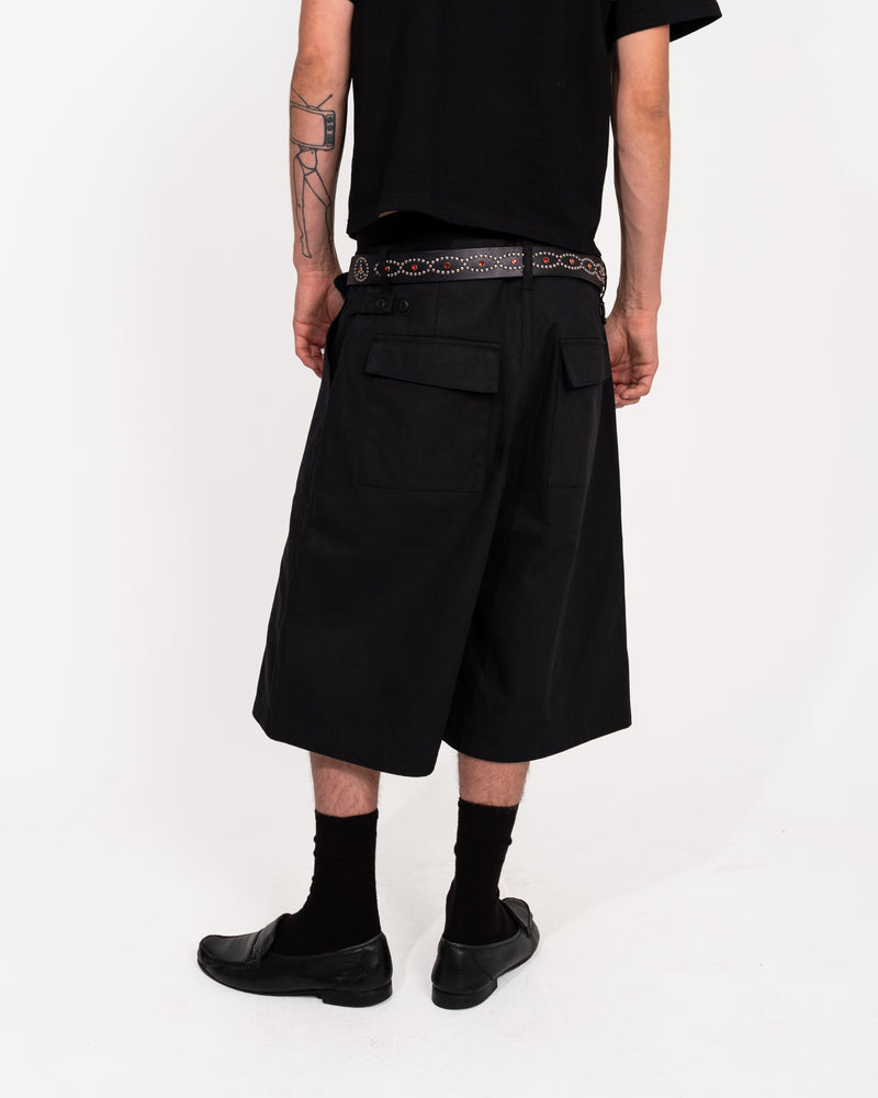 HARRINGBONE SHORTS BLACK