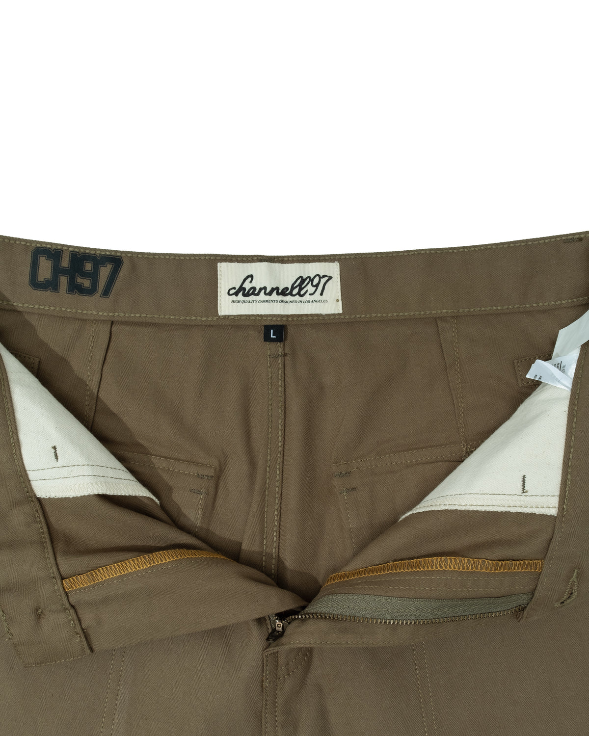 HARRINGBONE SHORTS GREEN