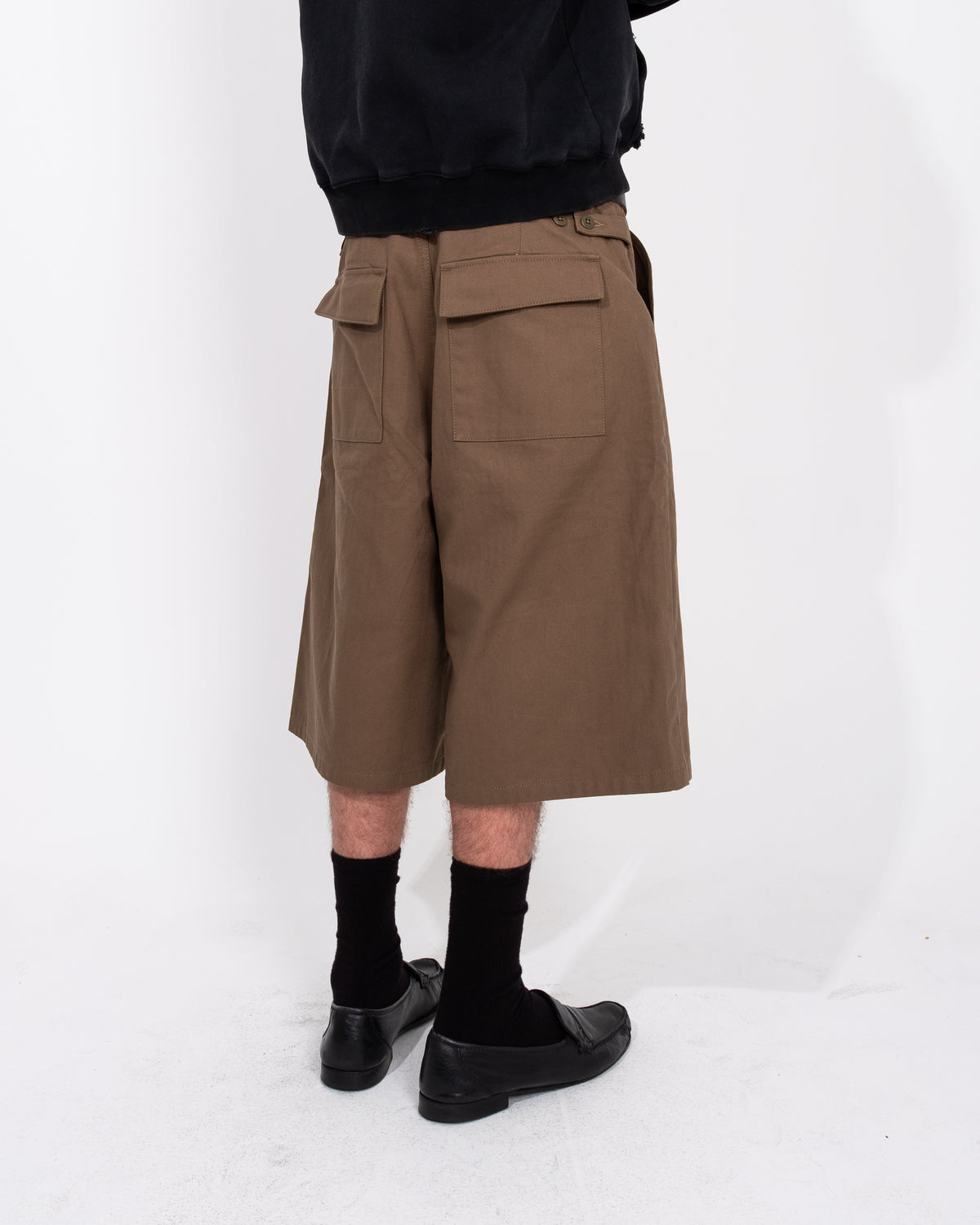 HARRINGBONE SHORTS GREEN