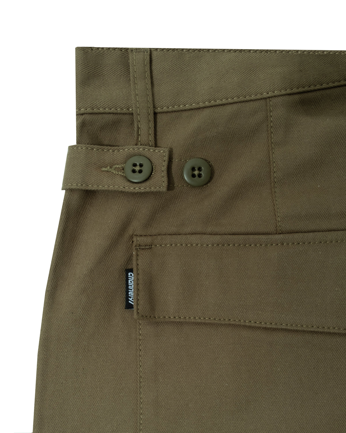 HARRINGBONE SHORTS GREEN
