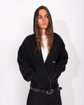 BLACK THERMAL LINED ZIP UP