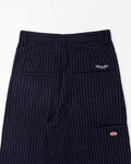 PLEATED TROUSER (PINSTRIPE) (NAVY)