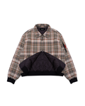 PLAID BOMBER JACKET