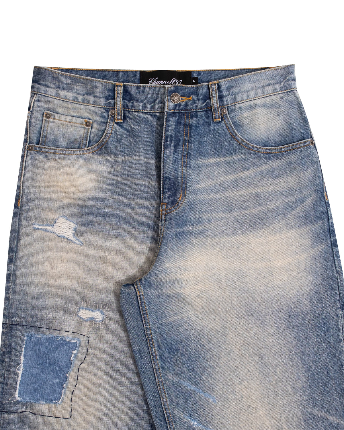 GRAY HOODIE AND BLUE  REPAIRED BUNDLE