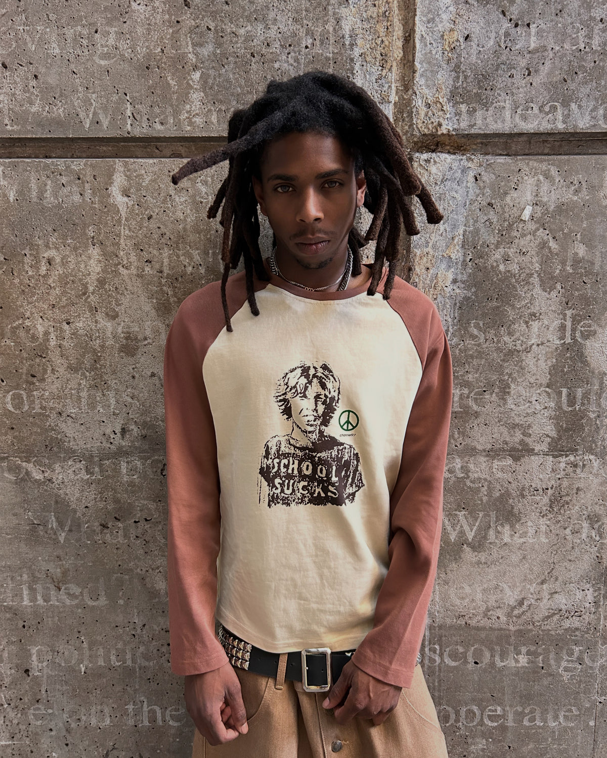 SCHOOL SUCKS RAGLAN LONG SLEEVE