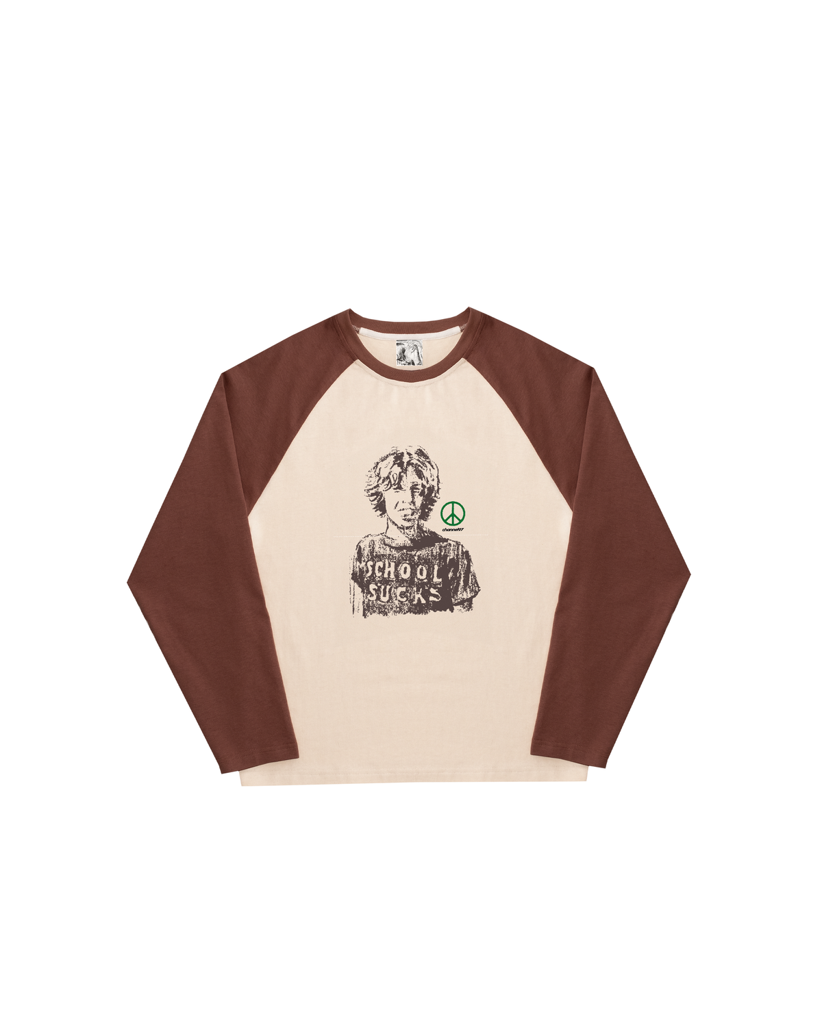 SCHOOL SUCKS RAGLAN LONG SLEEVE