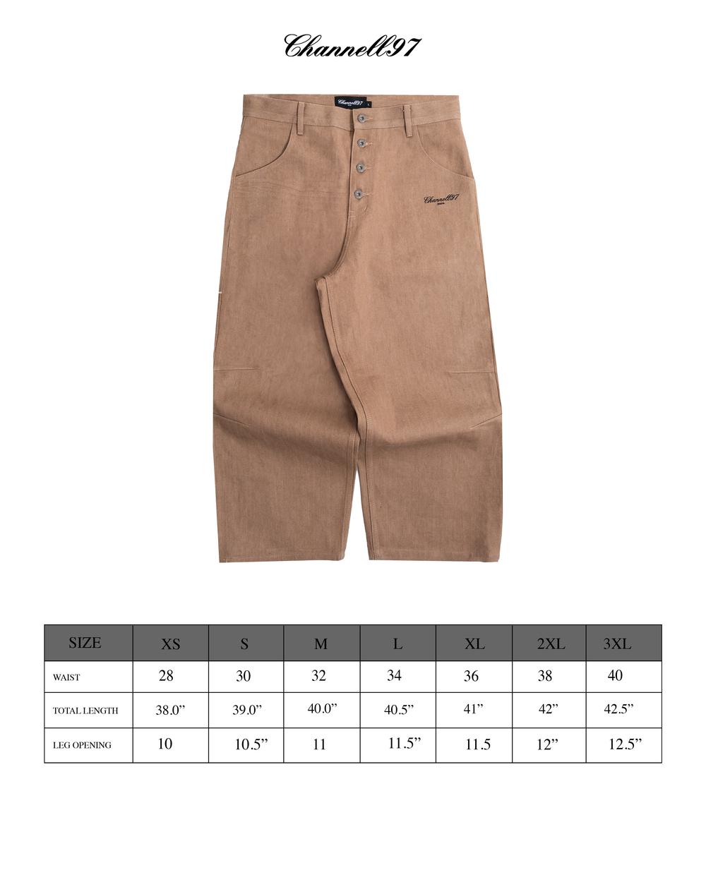 SELVEDGE CHINO'S sizing guide