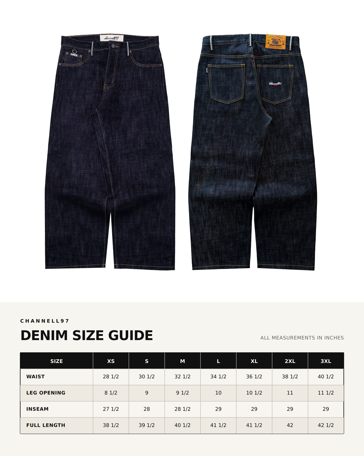 PREMIUM DENIM RAW INDIGO SELVEDGE
