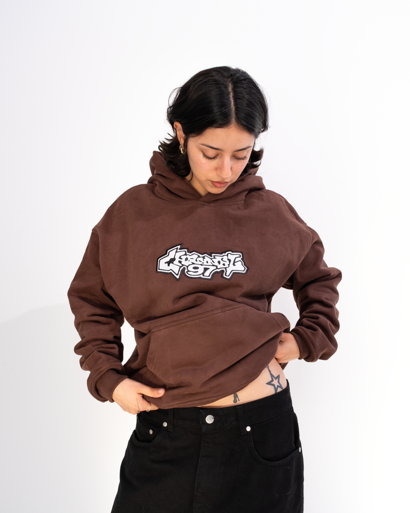 STAPLE HOODIE BROWN